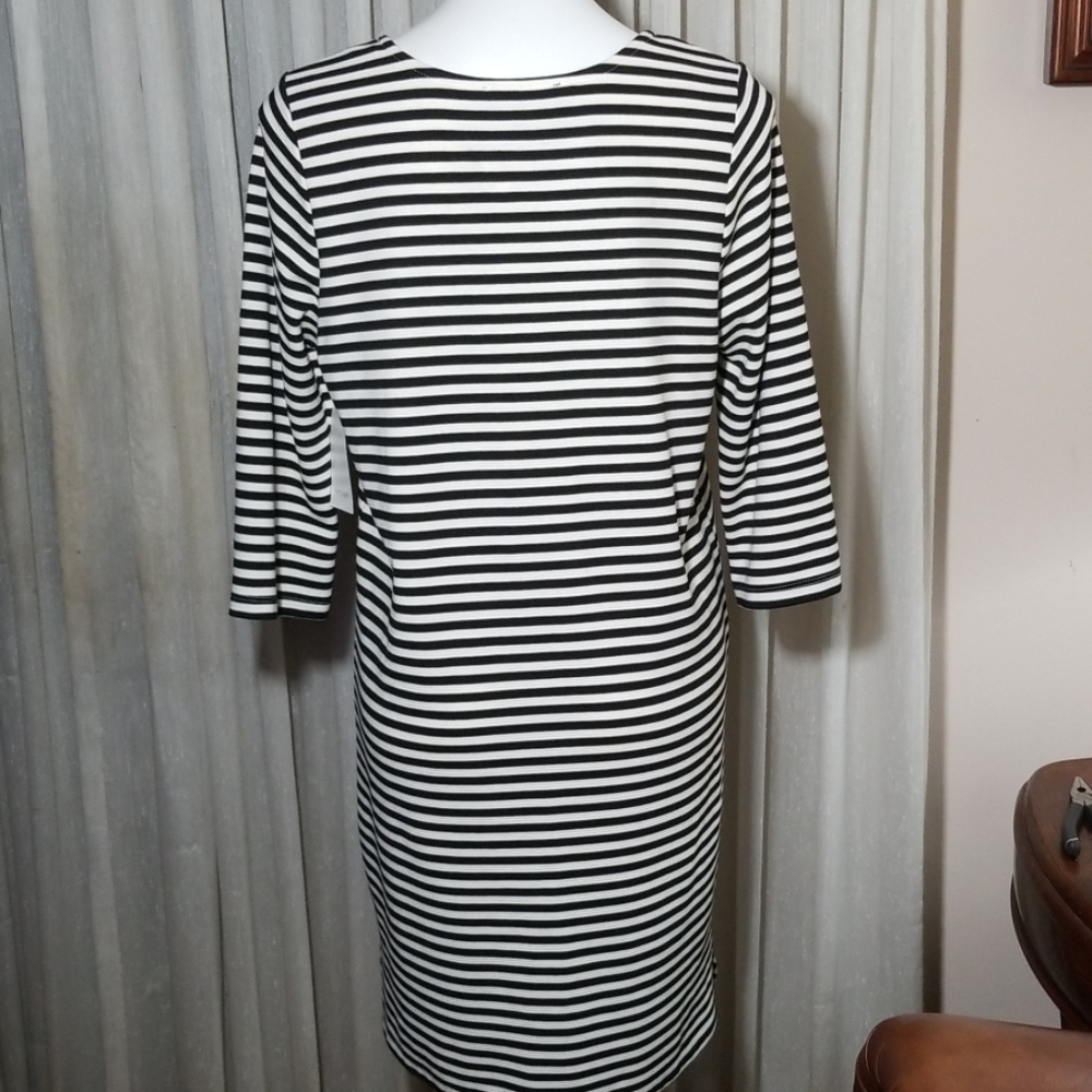Karen Kane Black & White Striped Dress👗 - Picture 3 of 7